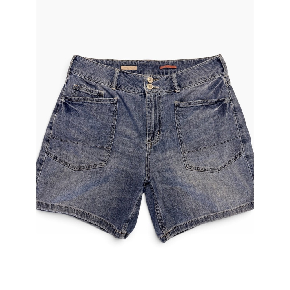 Pilcro and the Letterpress Denim Utility Shorts Medium Wash Blue Size 29